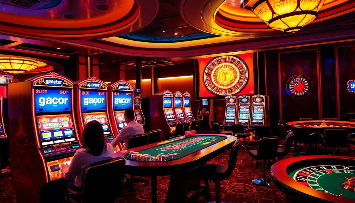 Experience the thrill of winning big with slot gacor machines in an elegant casino atmosphere.