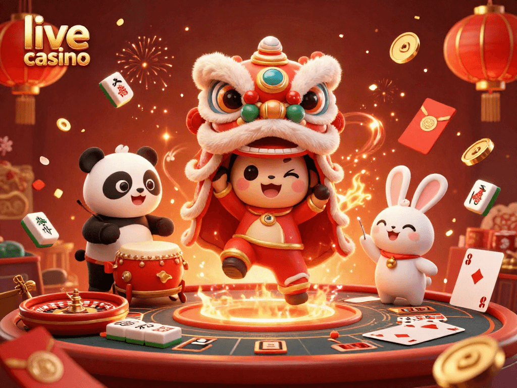 Engage with the energy of a live casino featuring animated characters in an exciting portrayal of gambling