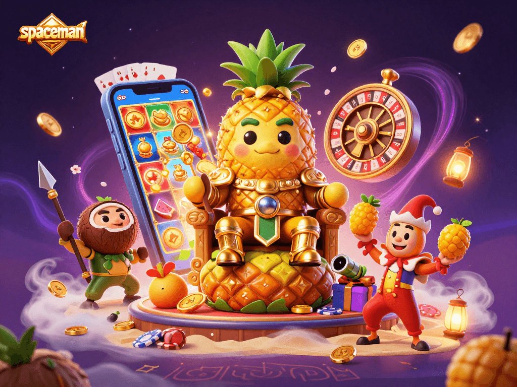 Join the spaceman on a vibrant casino adventure filled with dynamic slot games and golden treasures.
