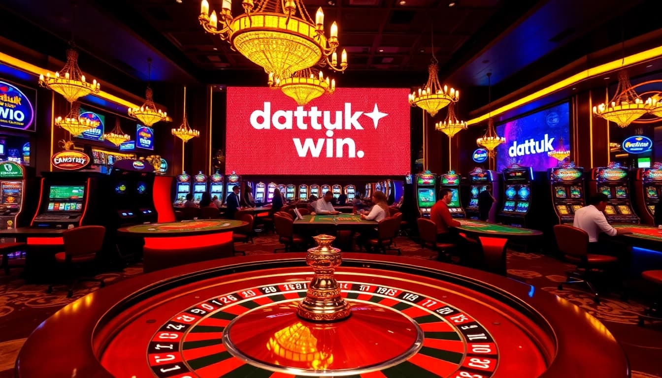 Rasakan sensasi kemenangan Datuk Win di meja roulette dikelilingi oleh para pemain yang bersemangat di kasino mewah.