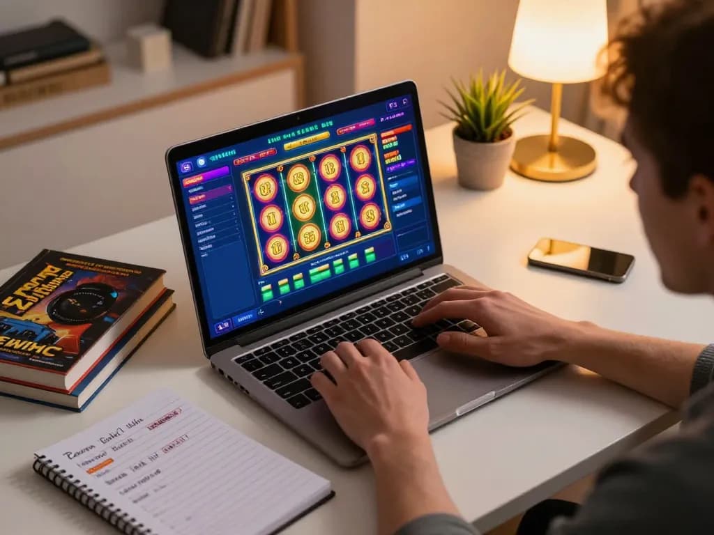 Engaging online gambling session with ulat123 displayed on screen, showing lively slot game interface.