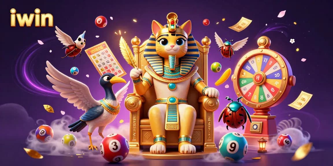 Experience the excitement of iwin as colorful lottery elements burst with vibrant energy.