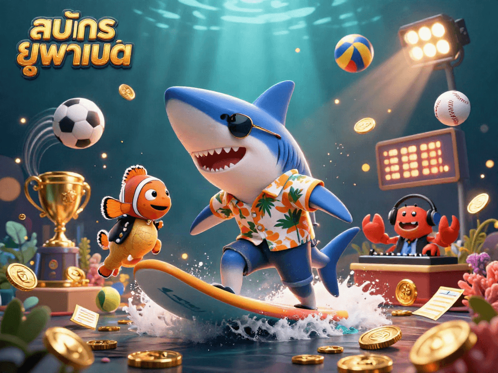 Bet and win with สมัครยูฟ่าเบท while enjoying a vibrant underwater casino scene.