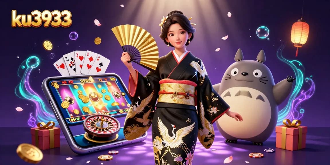 Experience thrilling gameplay with ku3933 in a vibrant casino scene featuring dynamic slots and gaming elements.
