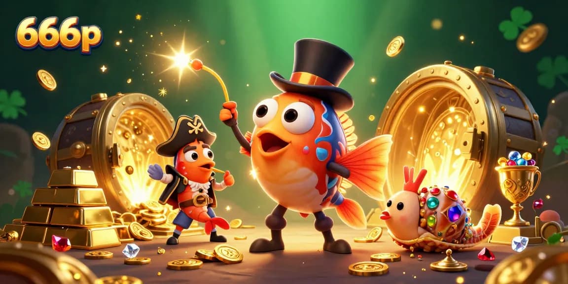 Experience thrilling winnings while playing 666 p with deep-sea themed characters and gold rewards.