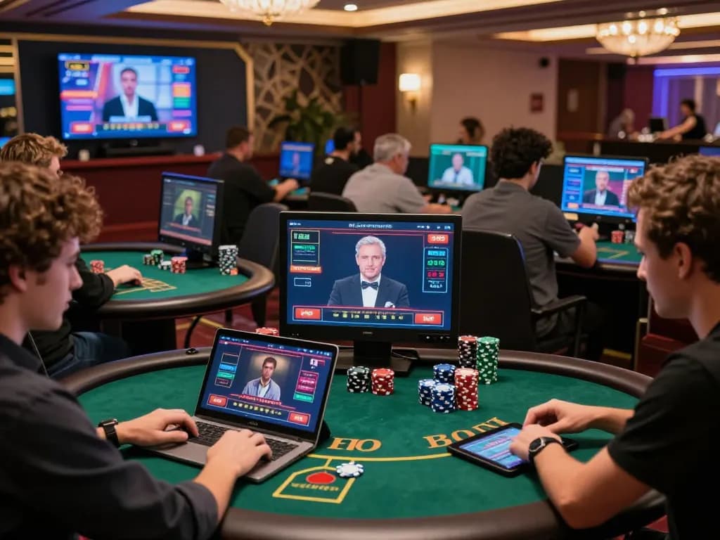 Interactive online casino gaming at https://rr99.it.com/ showcasing players at live tables and vibrant visuals.