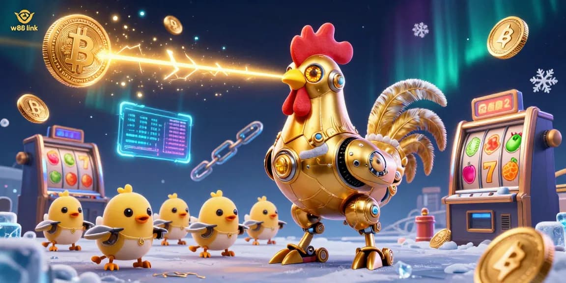 Experience the thrill of betting with the immersive w88 link gold-themed casino illustration.