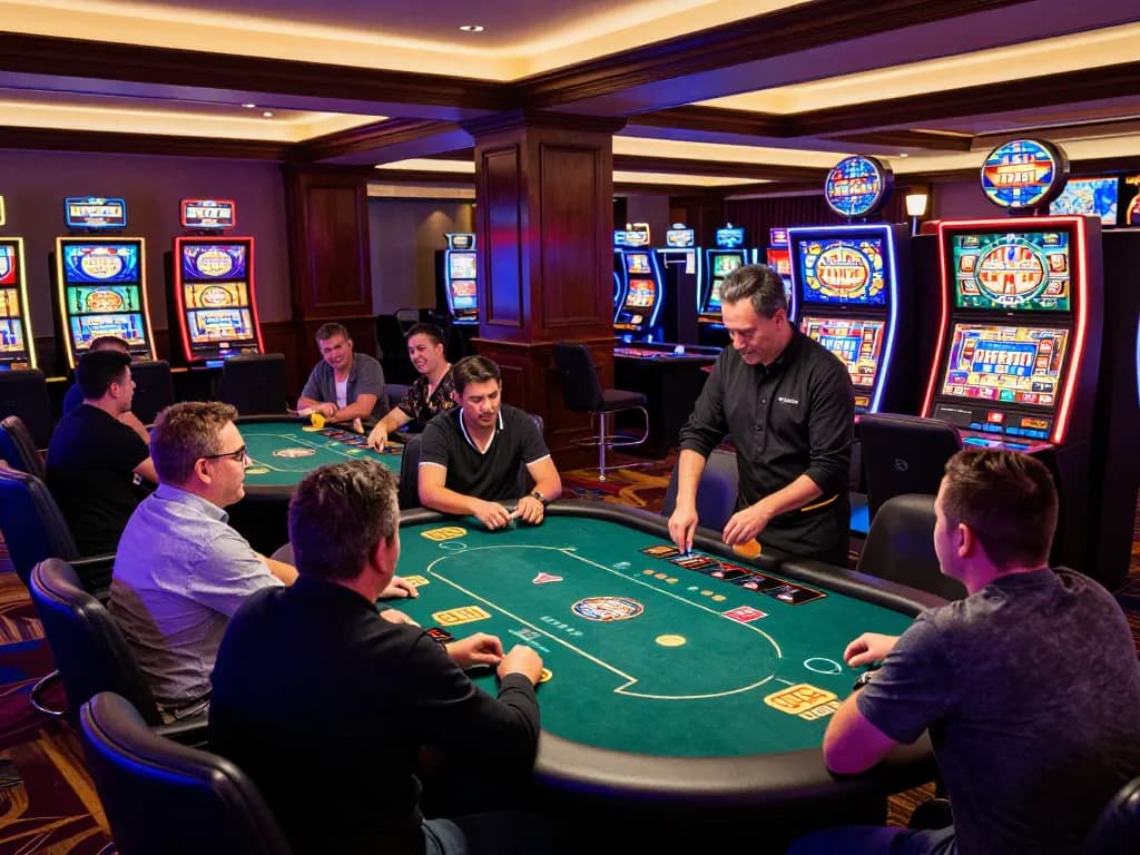 Experience the thrill of du 88 while players celebrate big wins at a vibrant casino