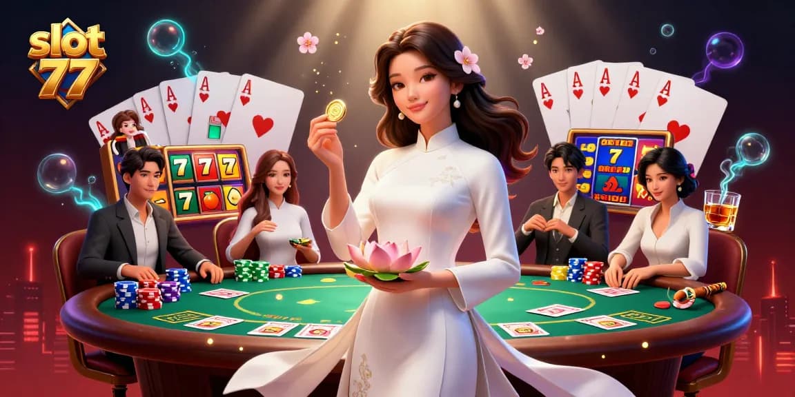 Spin the reels of slot 77 for thrilling jackpots and vibrant casino excitement!
