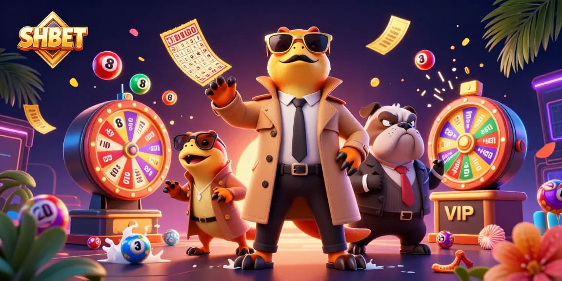 Experience SH BET with raptors in a trench coat attempting to access a VIP lounge in this lively casino scene.