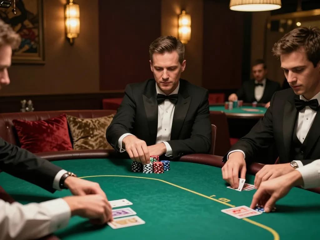 Players strategically engaging in high-stakes gameplay at mm 88 poker table.