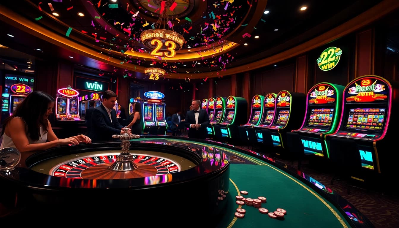 Experience the thrill of winning at 23 win with vibrant casino games and luxurious ambiance.