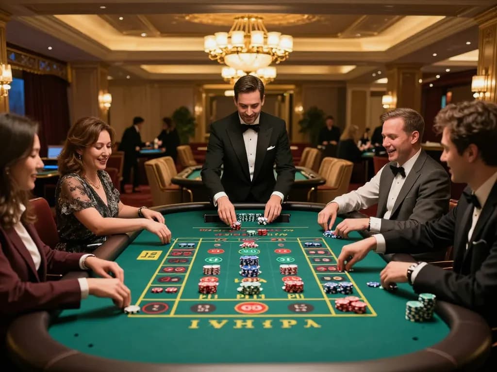 Exciting live casino gameplay where players interact and place bets at a roulette table, capturing the essence of the Live Casino experience.