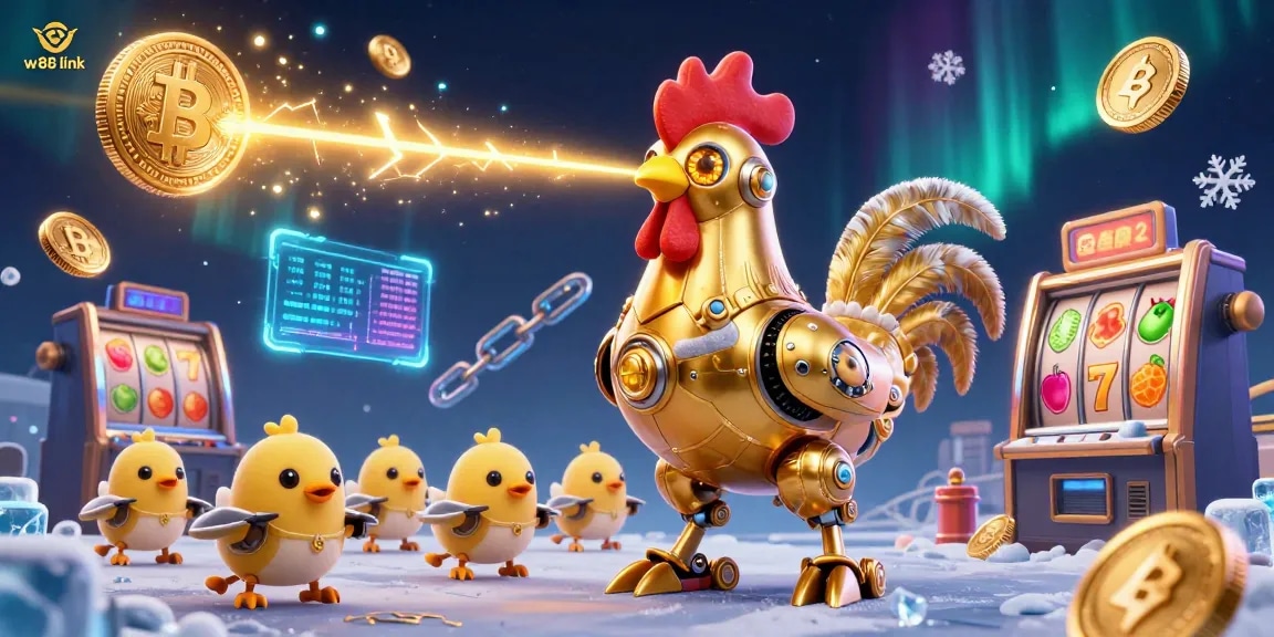 Experience the thrill of betting with the immersive w88 link gold-themed casino illustration.