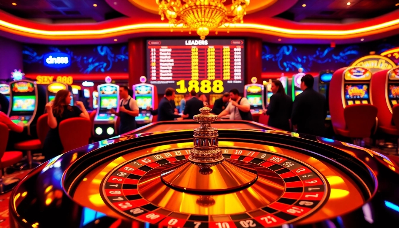 Engaged players enjoying high-stakes gaming at dn 888 casino tables.