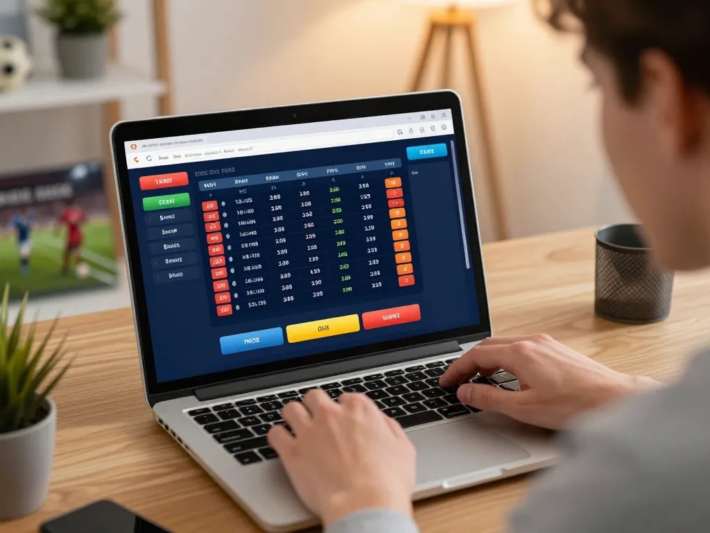 uu88 player placing bets enthusiastically on dynamic online sports betting platform from home