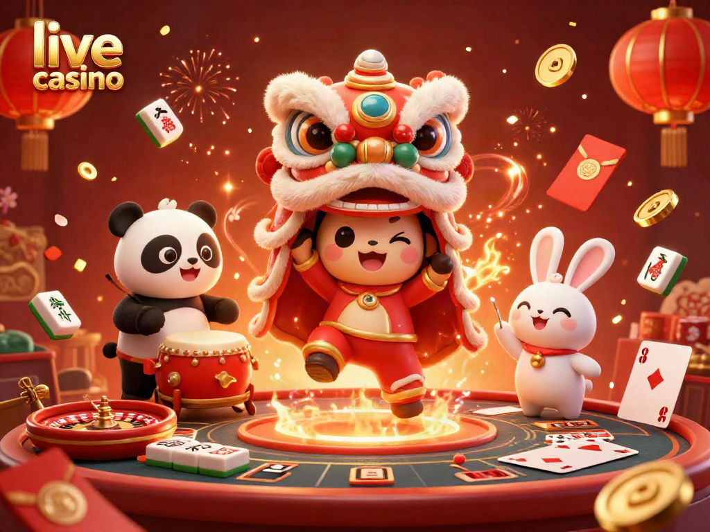 Engage with the energy of a live casino featuring animated characters in an exciting portrayal of gambling