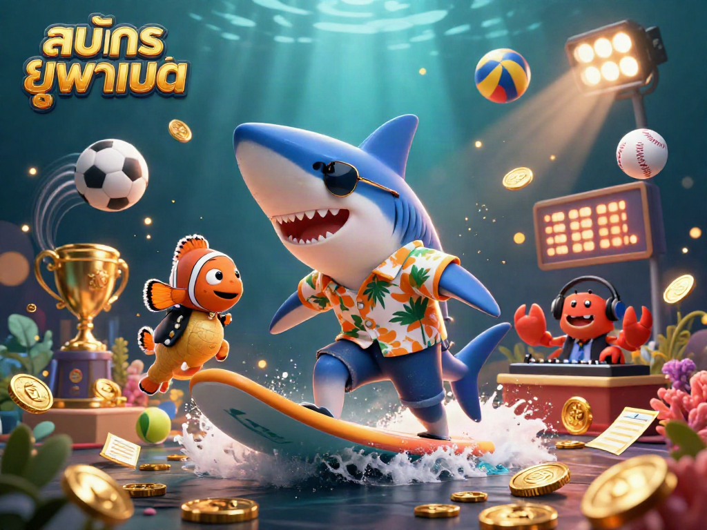 Bet and win with สมัครยูฟ่าเบท while enjoying a vibrant underwater casino scene.