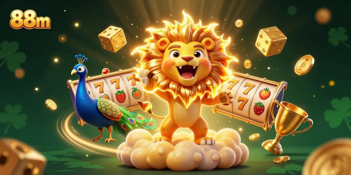 Experience thrilling wins at 88m with vibrant casino elements and dynamic game visuals.