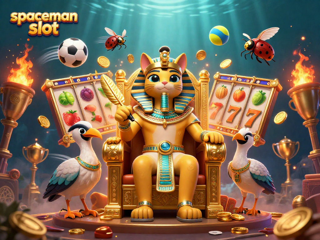 Experience the excitement of the spaceman slot with dazzling symbols and dynamic gameplay in a vibrant casino scene.