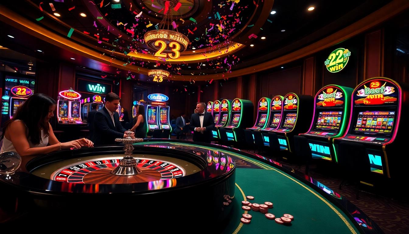 Experience the thrill of winning at 23 win with vibrant casino games and luxurious ambiance.