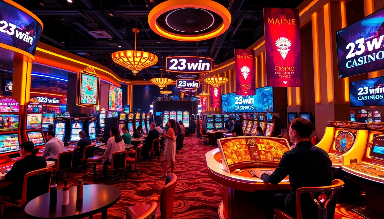 Exciting online casino experience with players engaging in diverse games at 23win.