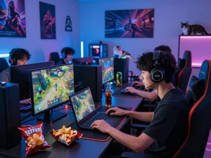 Player enjoying a thrilling DEWI123 online gaming session with vibrant graphics and engaging atmosphere.