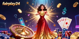 Engage with fairplay24 for thrilling online betting, featuring vibrant casino elements and dynamic visuals.