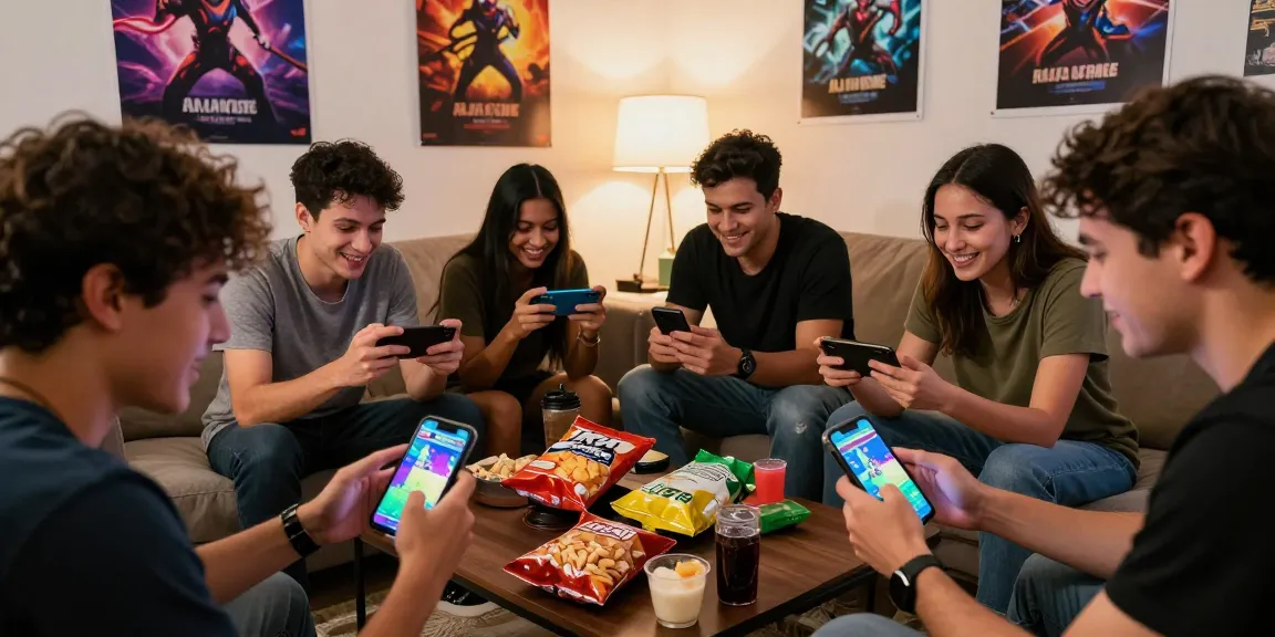Friends enjoying Raja Game login experience together in a cozy living room.